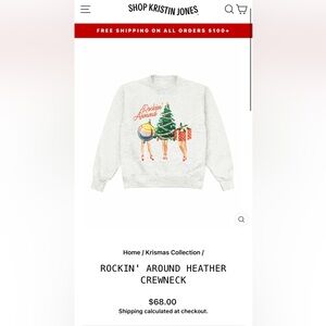 ROCKIN' AROUND HEATHER
CREWNECK by Shop Kristen Jones
